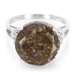 Dinosaurier-Quarz-Silberring