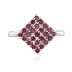 Edelroter Spinell-Silberring