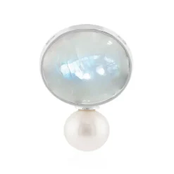 Edelstein-Silberanhänger