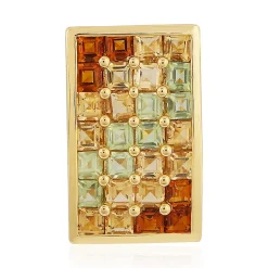 Edelstein-Silberanhänger