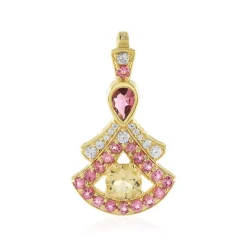 Edelstein-Silberanhänger