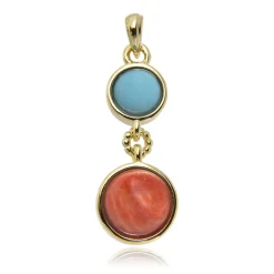 Edelstein-Silberanhänger