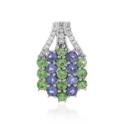 Edelstein-Silberanhänger