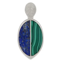 Edelstein-Silberanhänger