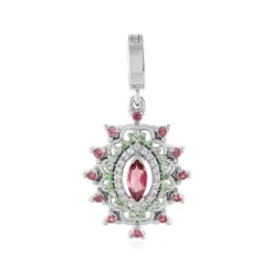 Edelstein-Silberanhänger