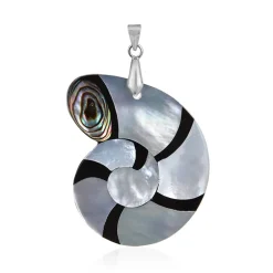 Edelstein-Silberanhänger