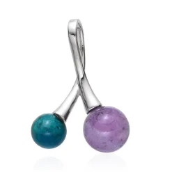 Edelstein-Silberanhänger