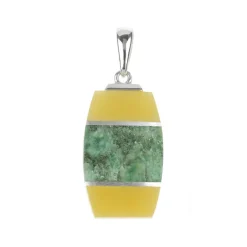 Edelstein-Silberanhänger