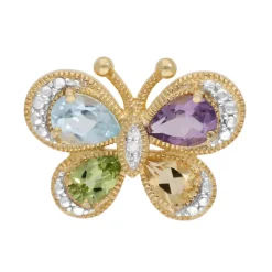 Edelstein-Silberanhänger