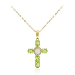 Edelstein-Silberhalskette