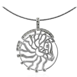 Edelstein-Silberhalskette (Annette classic)