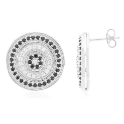 Edelstein-Silberohrringe