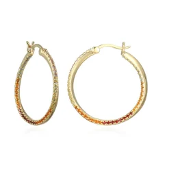 Edelstein-Silberohrringe