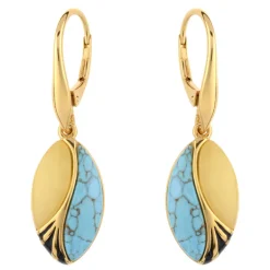 Edelstein-Silberohrringe