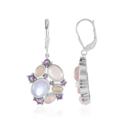 Edelstein-Silberohrringe (KM by Juwelo)