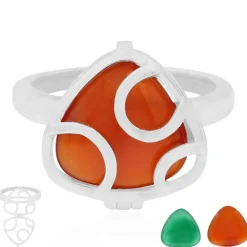 Edelstein-Silberring