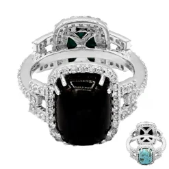 Edelstein-Silberring