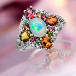 Edelstein-Silberring