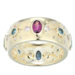 Edelstein-Silberring (Adela Silber)