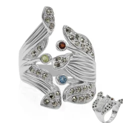 Edelstein-Silberring (Annette classic)