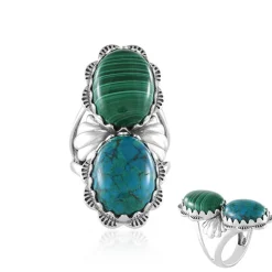 Edelstein-Silberring (Desert Chic)