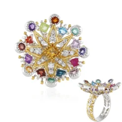 Edelstein-Silberring (Gems en Vogue)