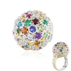 Edelstein-Silberring (Gems en Vogue)