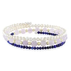 Edelstein-Stahlarmreif (Riya)