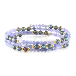 Edelstein-Stahlarmreif (Riya)