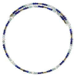 Edelstein-Stahlhalsreif (Riya)