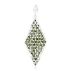 Fancy-Diamant-Silberanhänger
