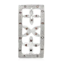 Fancy-Diamant-Silberanhänger