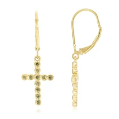 Fancy-Diamant-Silberohrringe