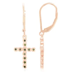 Fancy-Diamant-Silberohrringe