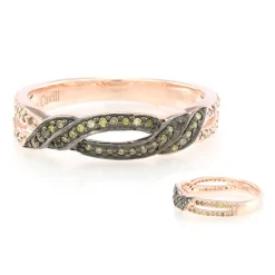 Fancy-Diamant-Silberring