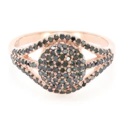 Fancy-Diamant-Silberring