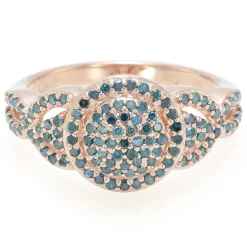 Fancy-Diamant-Silberring