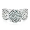 Fancy-Diamant-Silberring