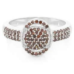 Fancy-Diamant-Silberring