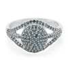 Fancy-Diamant-Silberring