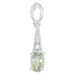 Fancy-Tansanit-Silberanhänger