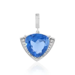 Farbwechsel-Fluorit-Silberanhänger