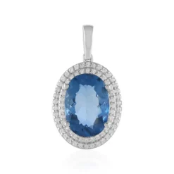 Farbwechsel-Fluorit-Silberanhänger