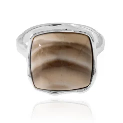 Feuerstein-Silberring