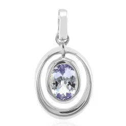 Fliederfarbener Tansanit-Silberanhänger (Pallanova)