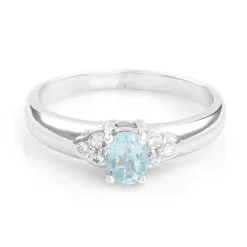 Fluorapatit-Silberring