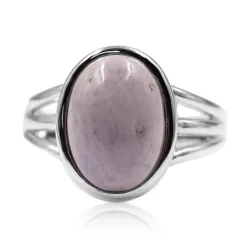 Fluorit-Opal-Silberring