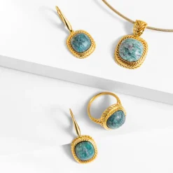 Fuchsit-Silberanhänger