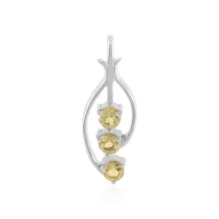 Gelber Beryll-Silberanhänger