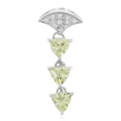 Gelber Beryll-Silberanhänger